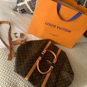 Louis Vuitton Monogram Keepall Bandouliere 60